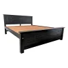 Teak Box Bed Black and White