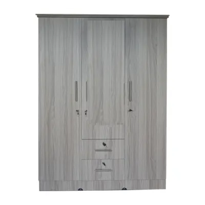Melamine 3 Door - Tow Looker Only – 6×4 Cupboard ( Brown) – 5 Years Warranty (47 inch 71 inch 16 inch ) - Image 2