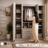 Melamine 6x5 - 4 Door Cupboard - 5 years warranty