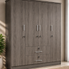 Melamine 6x5 - 4 Door Cupboard - 5 years warranty