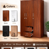 Melamine 3 Door - Tow Looker Only – 6×4 Cupboard ( Brown) – 5 Years Warranty (47 inch 71 inch 16 inch )