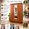 Melamine 3 Door Mirror Only – 6×4 Cupboard – 5 Years Warranty (47 inch 71 inch 16 inch )