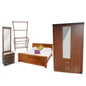 Luxury King-Size Bedroom Set – 6x6 Box Bed, Piyestra Quilt Cover & More (Free Gifts Included!)