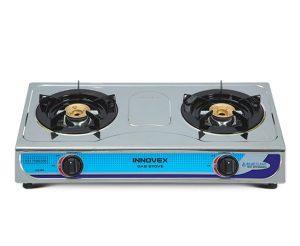 Innovex Stainless Steel Two Burner Gas Stove