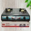 Kawashi Gas Cooker Double Burner-1 year warranty- black nonstick top