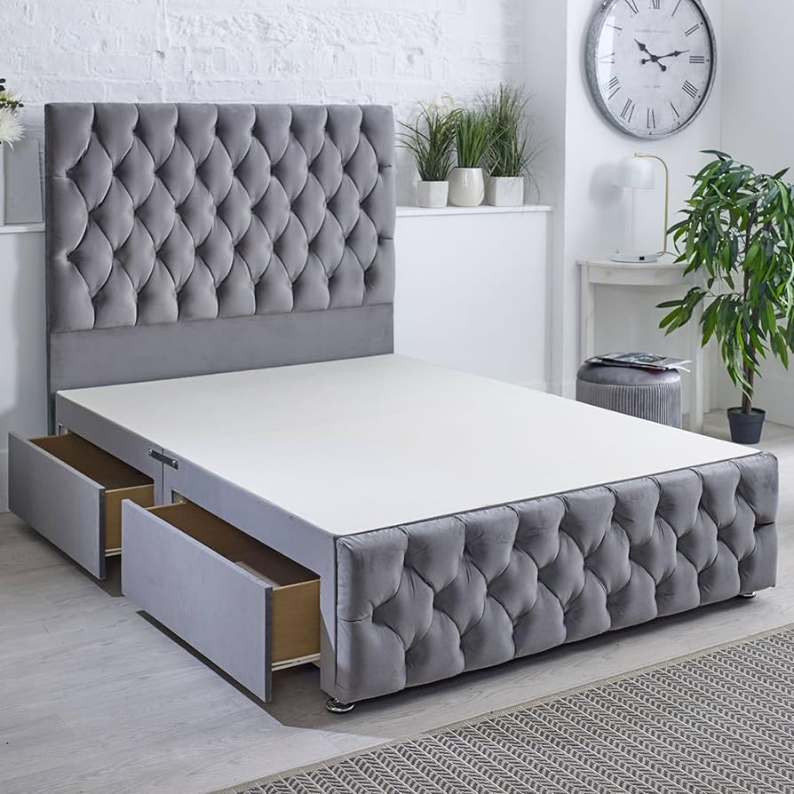 Premium Luxury Divan Bed with Elegant Upholstered Headboard - Only Beds - Image 8