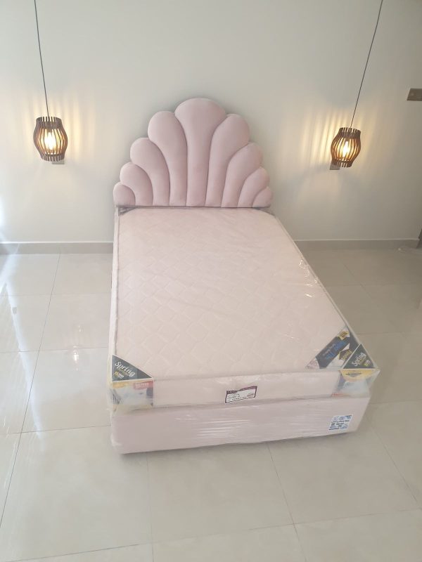 Luxury Divan Bed with Arpico Spring Mattress  FREE: 2 Pillows + 2 Bedsheets | Multiple Color's Available