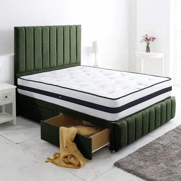 westminster-victoria-divan-bed-set-with-26-inches-high-headboard-and-footboard-752276 Premium Luxury Divan Bed with Elegant Upholstered Headboard - Only Beds