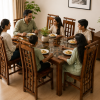 03169fb5-51fa-4827-a677-85c136bb867e Premium Original Teak Wood Dining Table Set – 6ft x 3ft | 6 Chairs