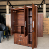 07 Original Melamine Long Drawer 3 Door Cupboard