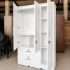 09 Original Melamine Long Drawer 3 Door Cupboard