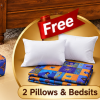 Free_Pillows_Bedsheet Classic Wooden Bedroom Set