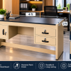 4x2 -03 Leyo Executive Steel Office Desk